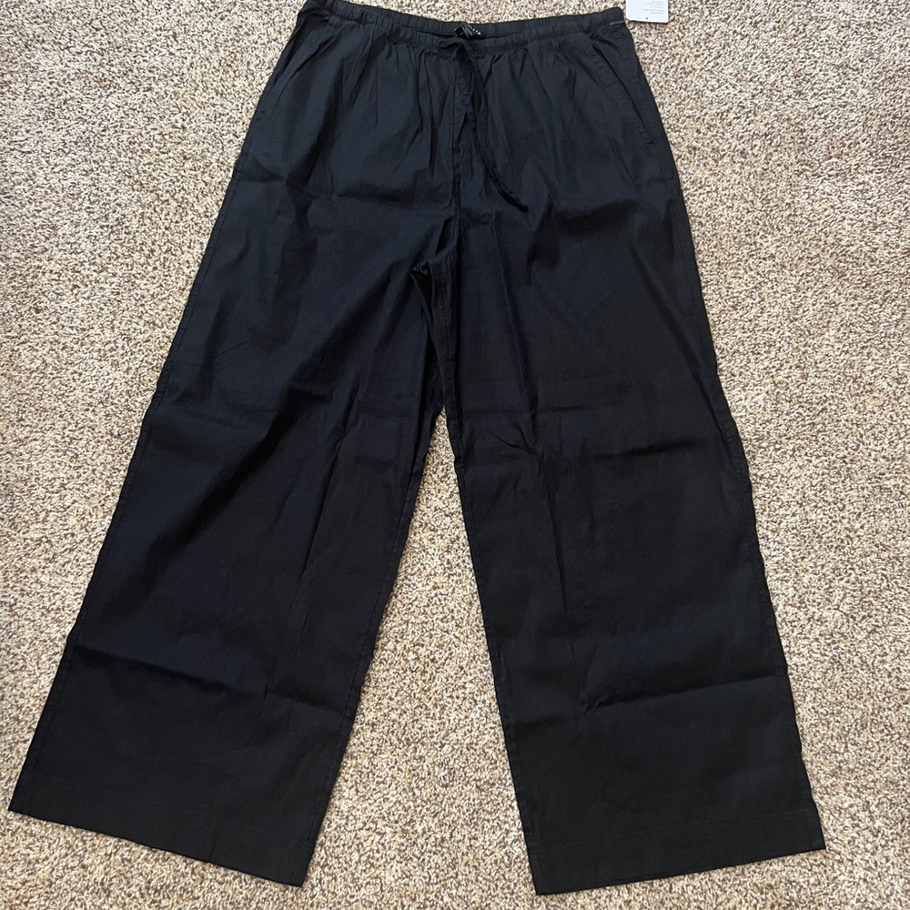Athleta Women's Black Wide Leg Paradise Pants -NWT